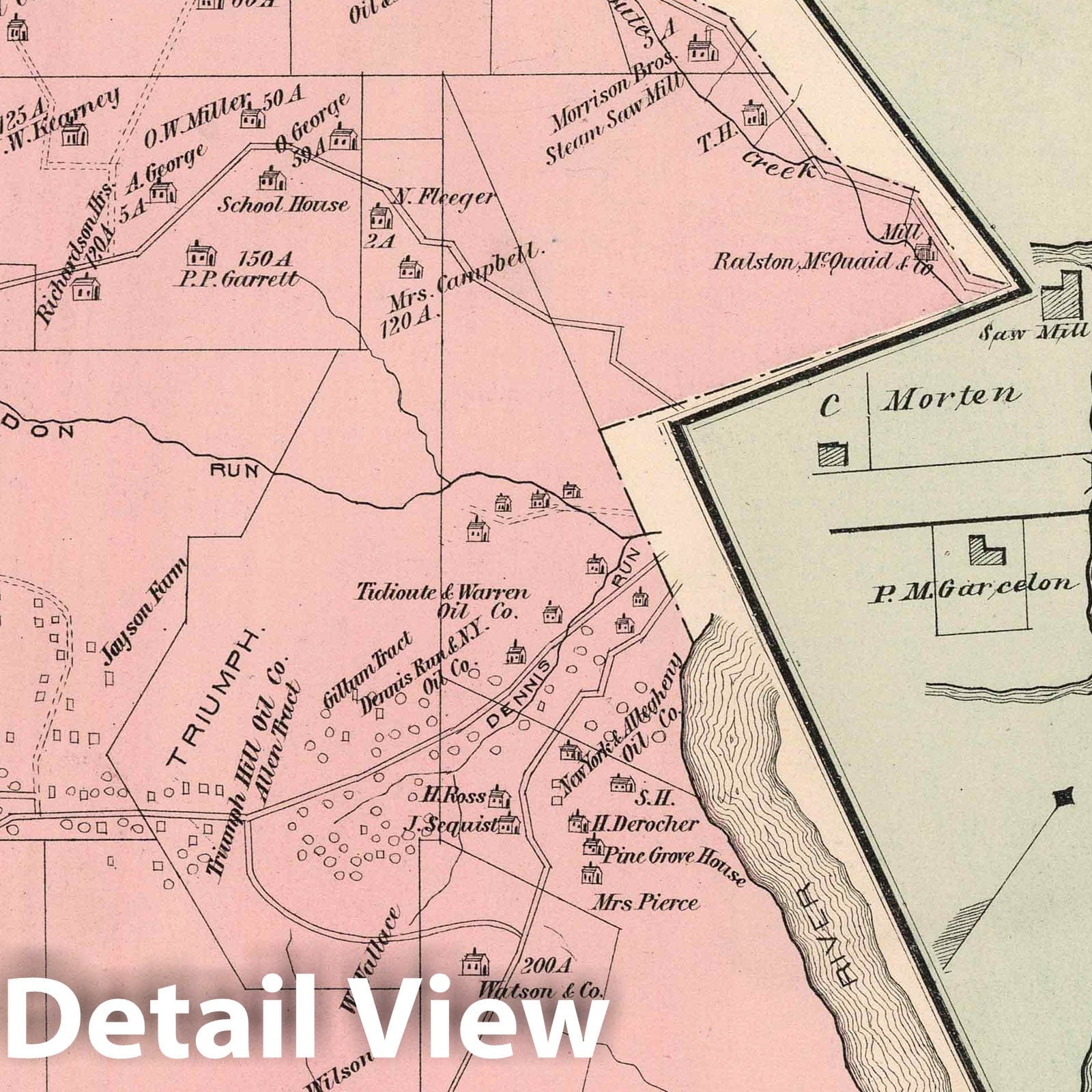 Triumph Township, Warren County, Pennsylvania - Property Map, 1878