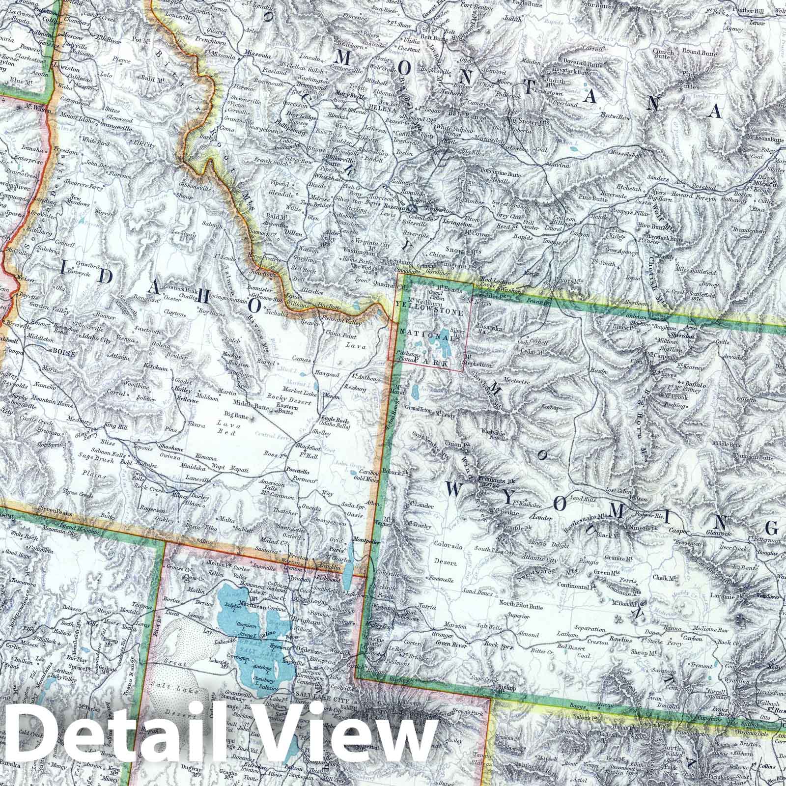 United States - North West, 1912 - Historical Map Print