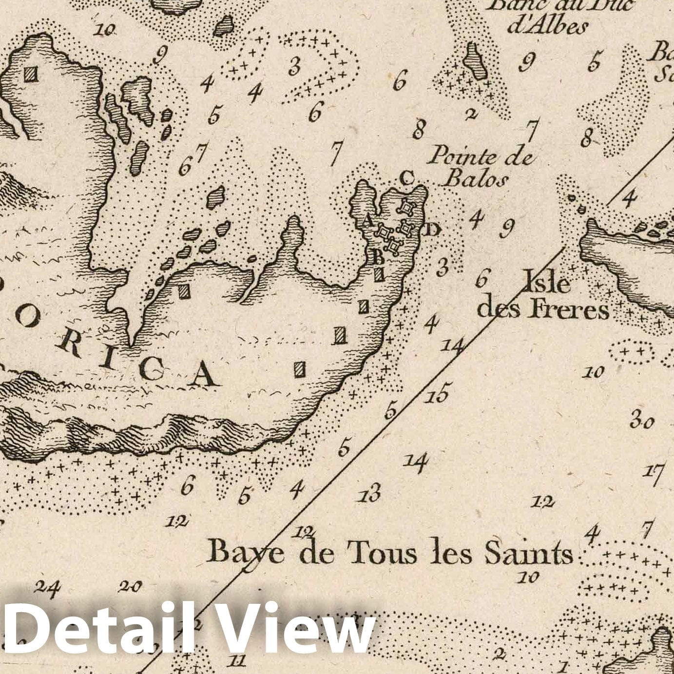 Bay of All Saints, Brazil - Nautical Chart, 1764