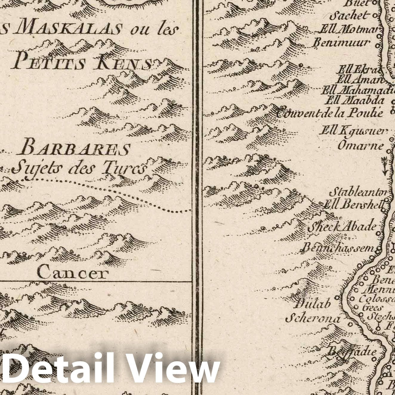 Nile River, Egypt - Nautical Chart, 1764 - Historical Map Print