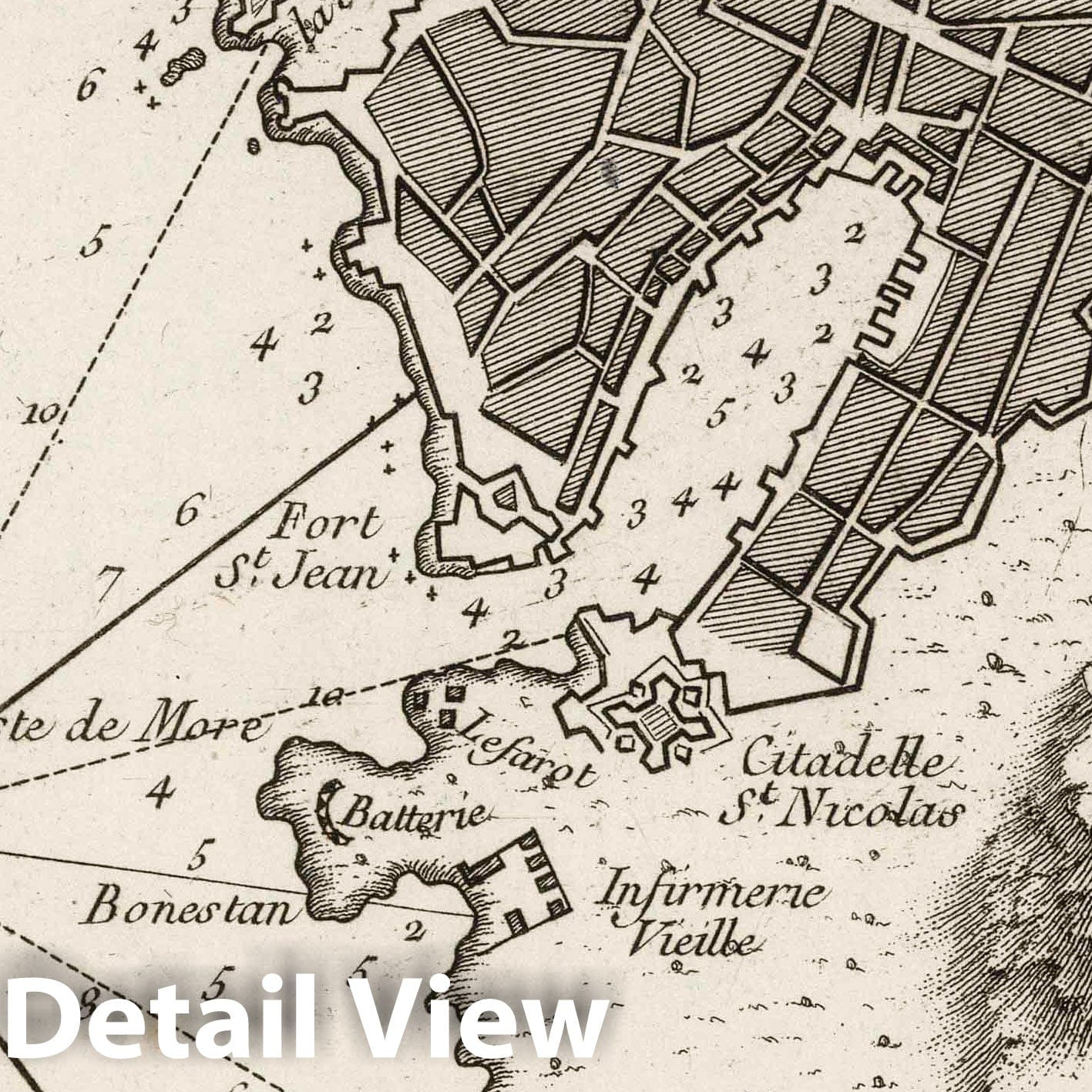 Marseille and Environs, France - Nautical Chart, 1764