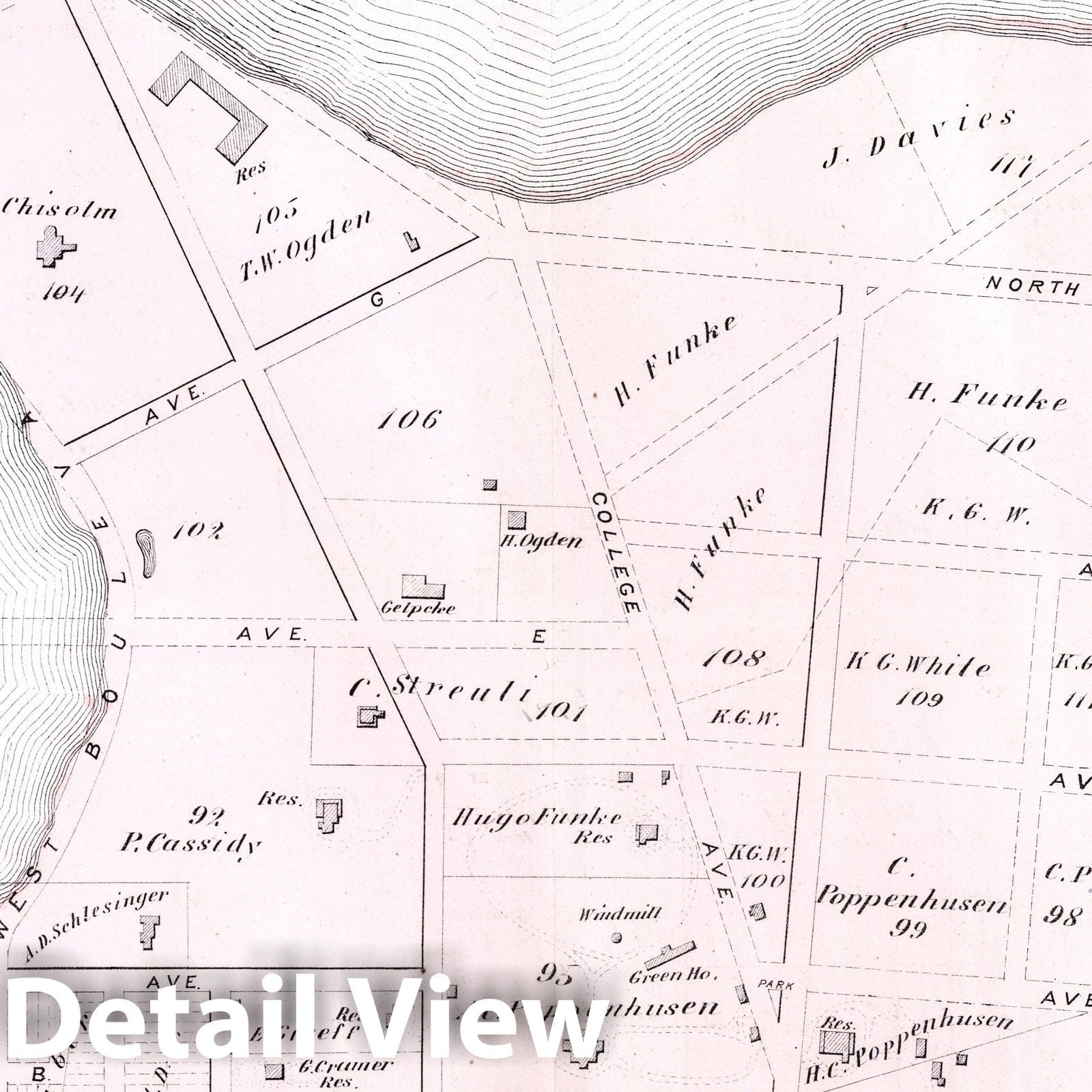 College Point, Flushing, Queens County, New York - Property Map, 1873