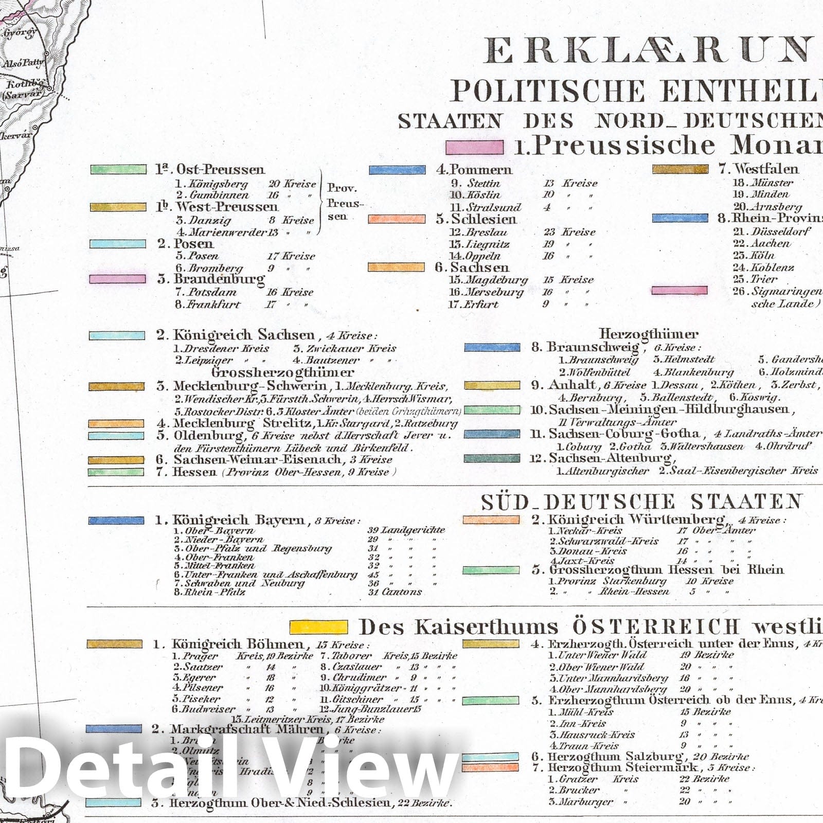 Germany, Netherlands, Belgium, Switzerland - 1867 Historical Map Print - Stieler Atlas Plate