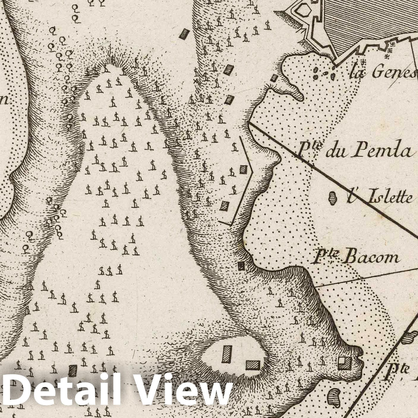 Antibes and Surroundings - Nautical Chart, 1764