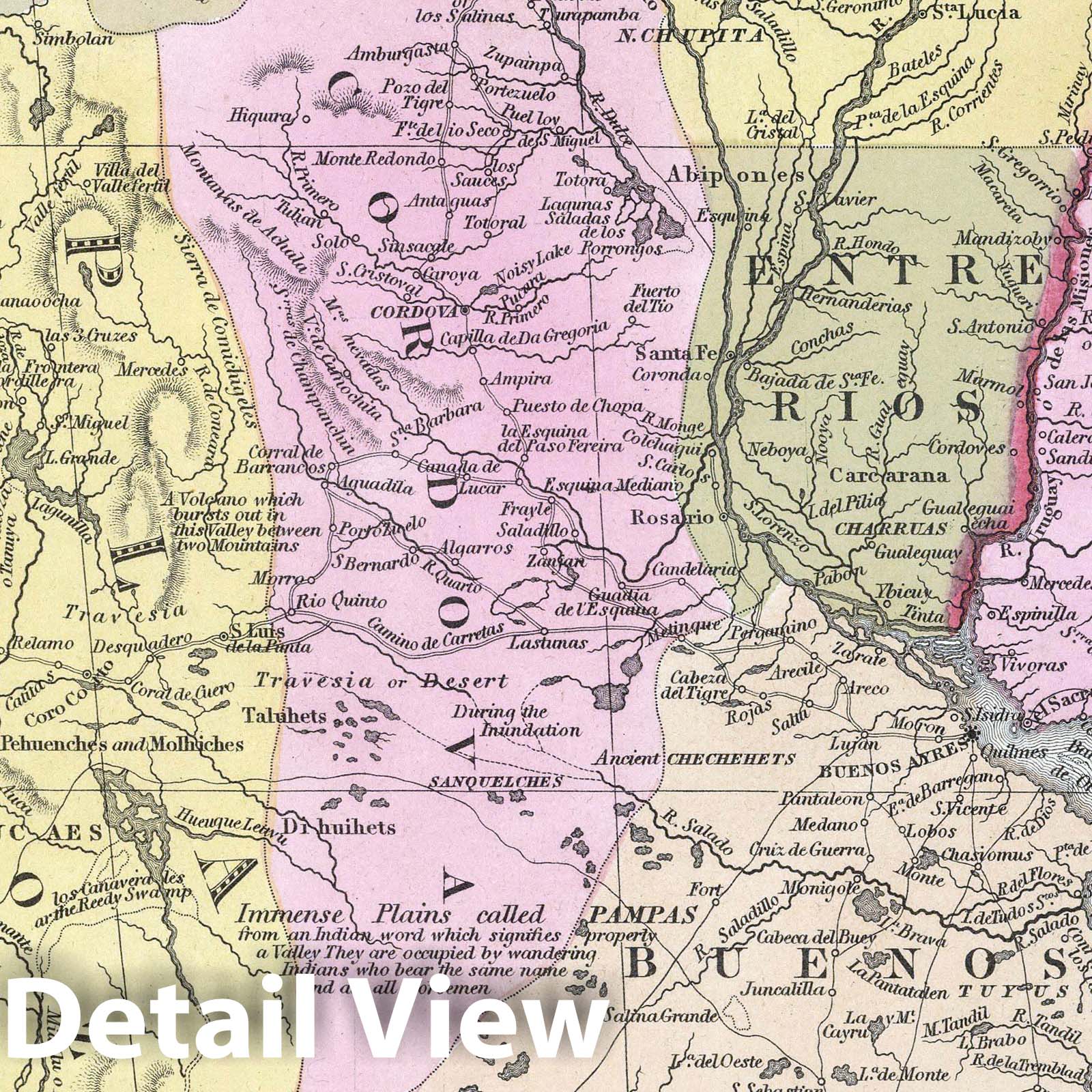 Chile, La Plata, and Uruguay with Southern Patagonia - 1849 Nautical Chart Print