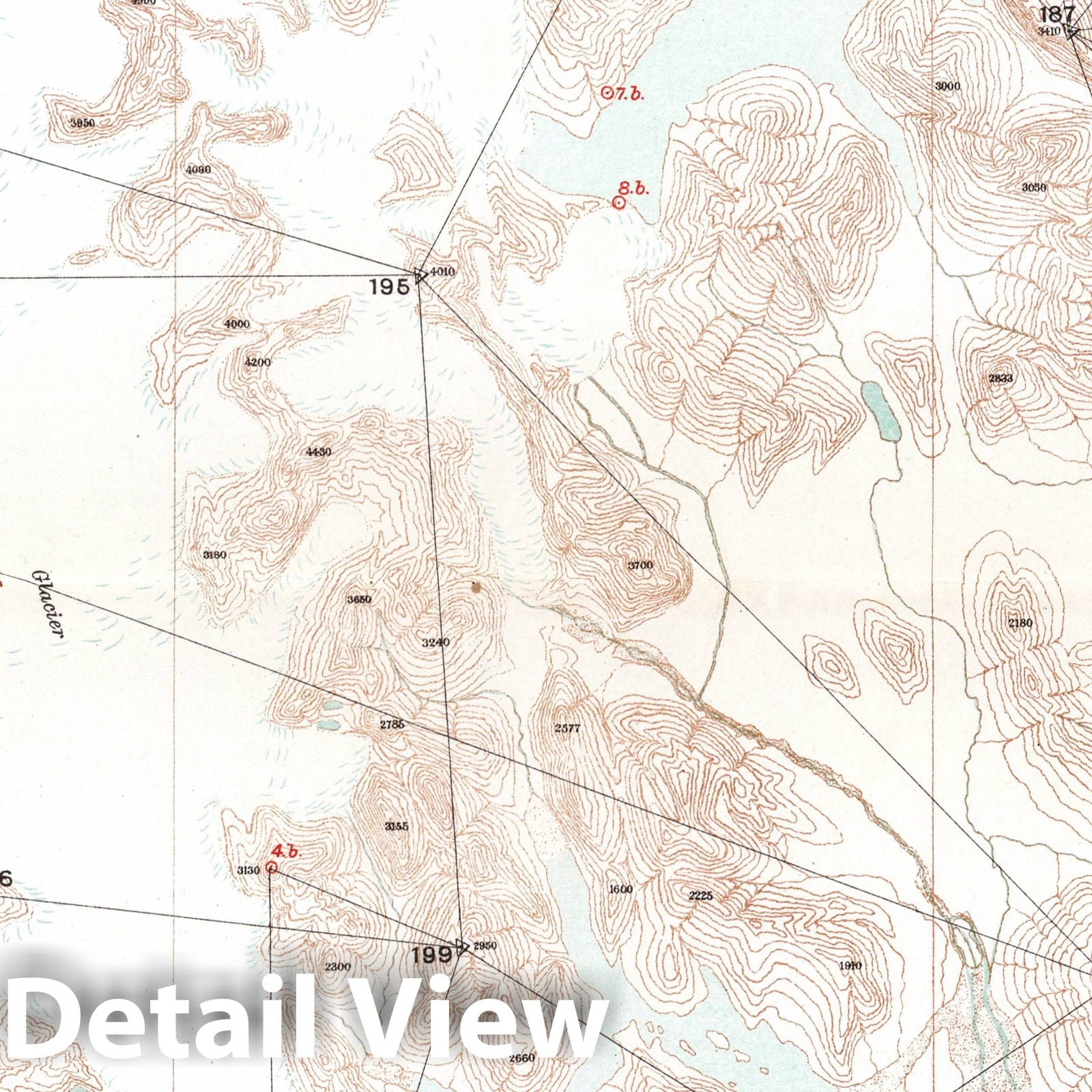 Cross Sound, Glacier Bay, Muir Bay, Brady Glacier - 1904 Historical Map Print