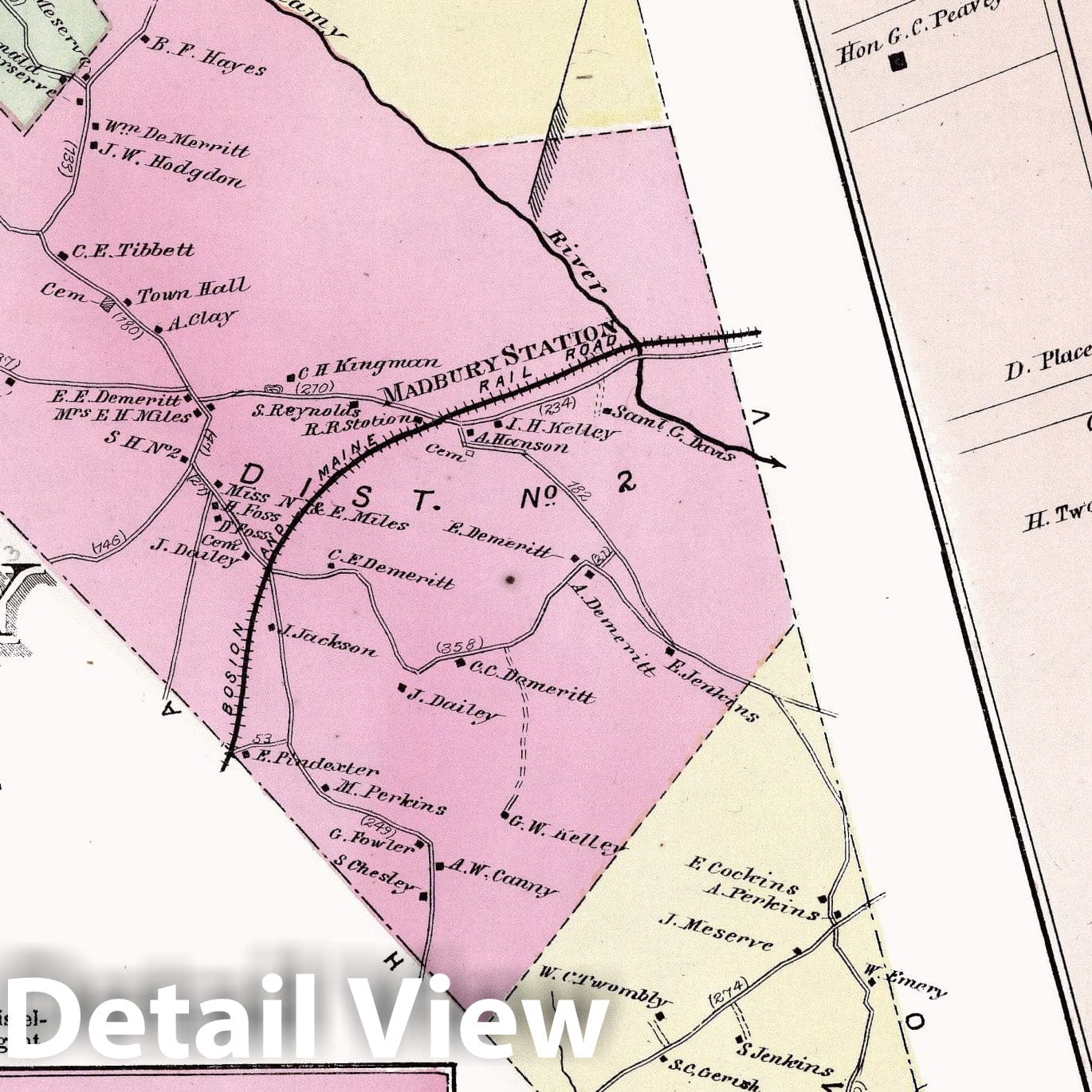Madbury, Strafford County, New Hampshire - Property Map, 1871
