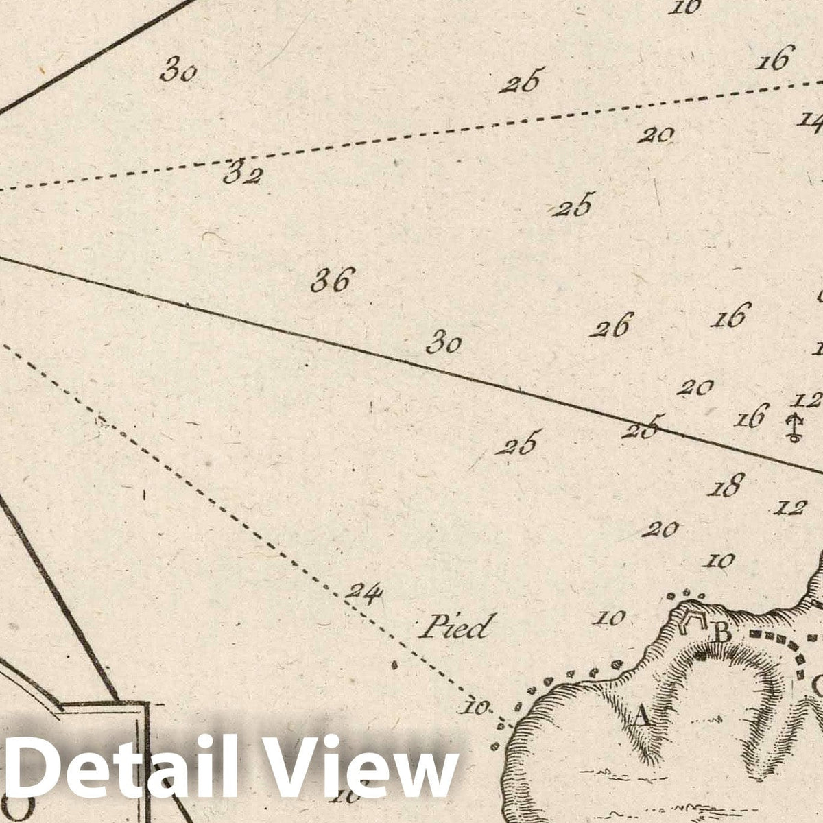Valparaiso Nautical Chart 1764 - Historical Maritime Map Print