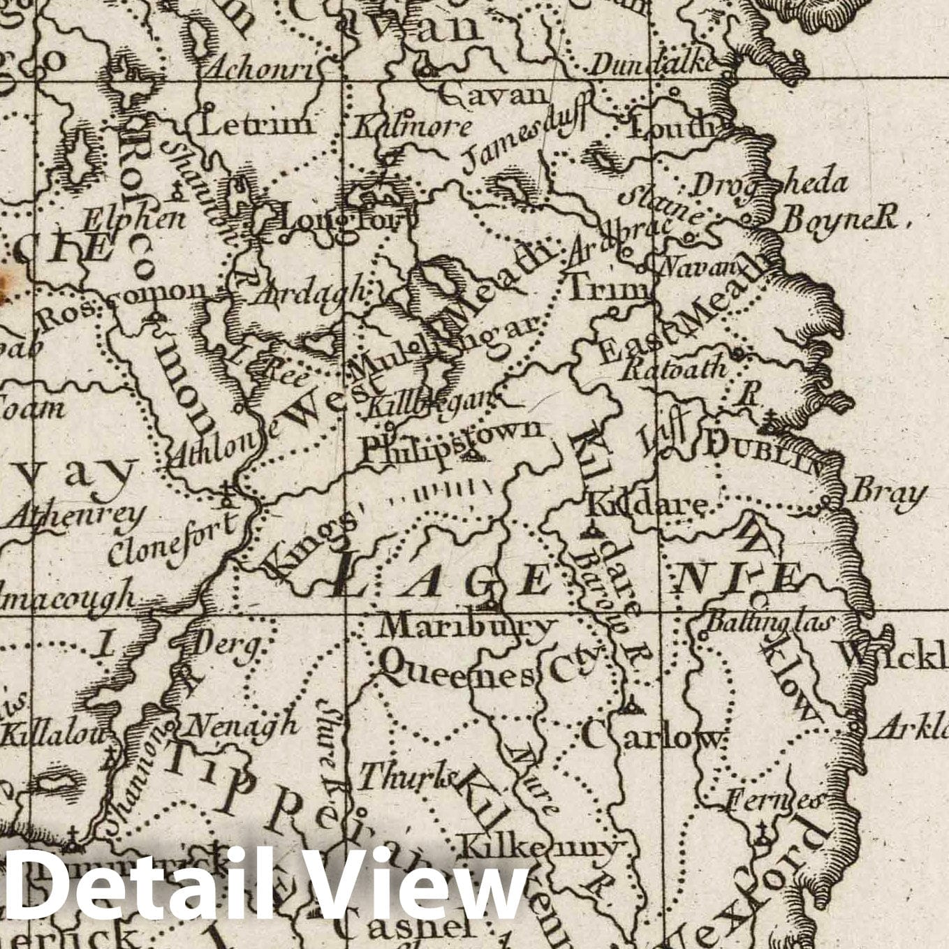 Ireland - Nautical Chart, 1764 - Historical Map Print