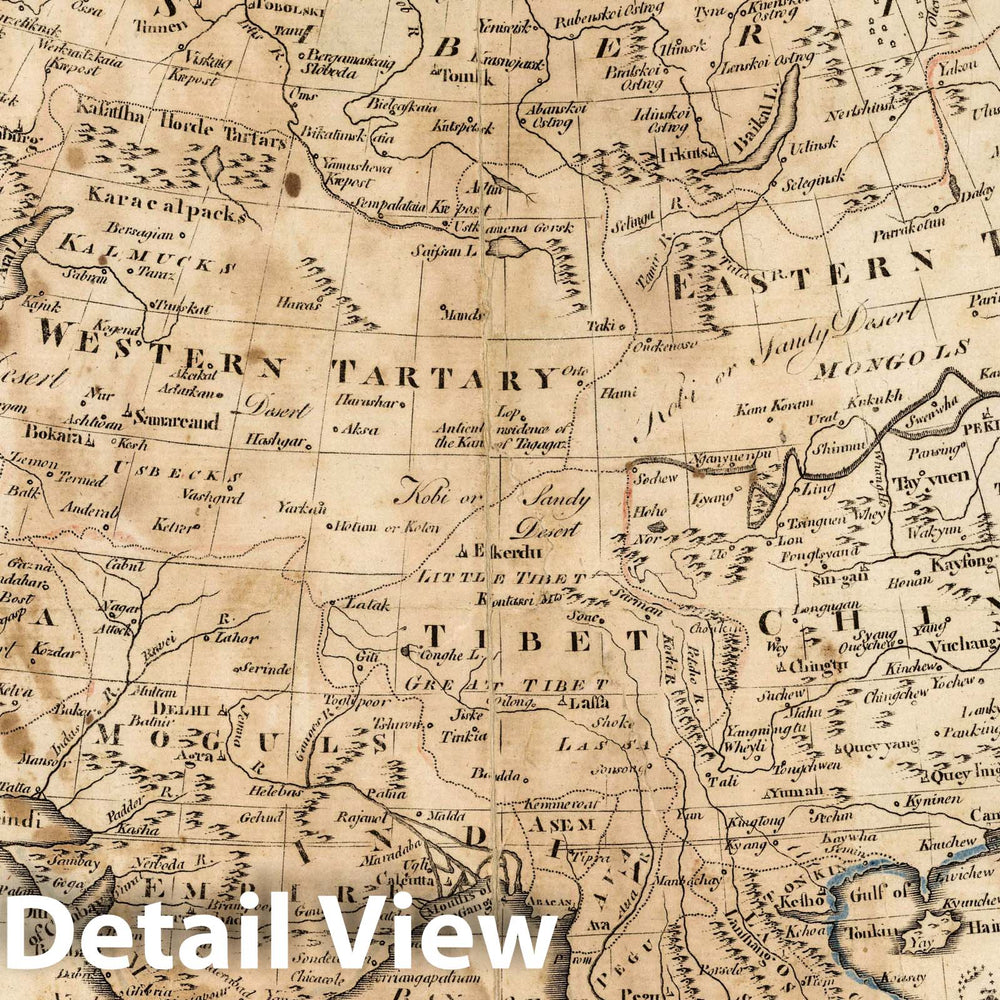 Historic Map : 1795 Asia. - Vintage Wall Art
