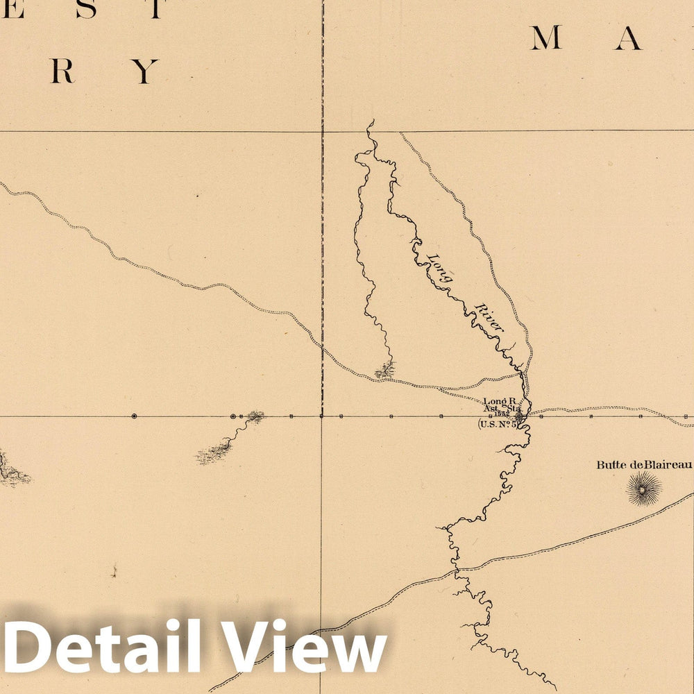 Historic Map : Exploration Book - 1878 Joint Map No. VII. United States Northern Boundary Commission. (Canadian Border). - Vintage Wall Art