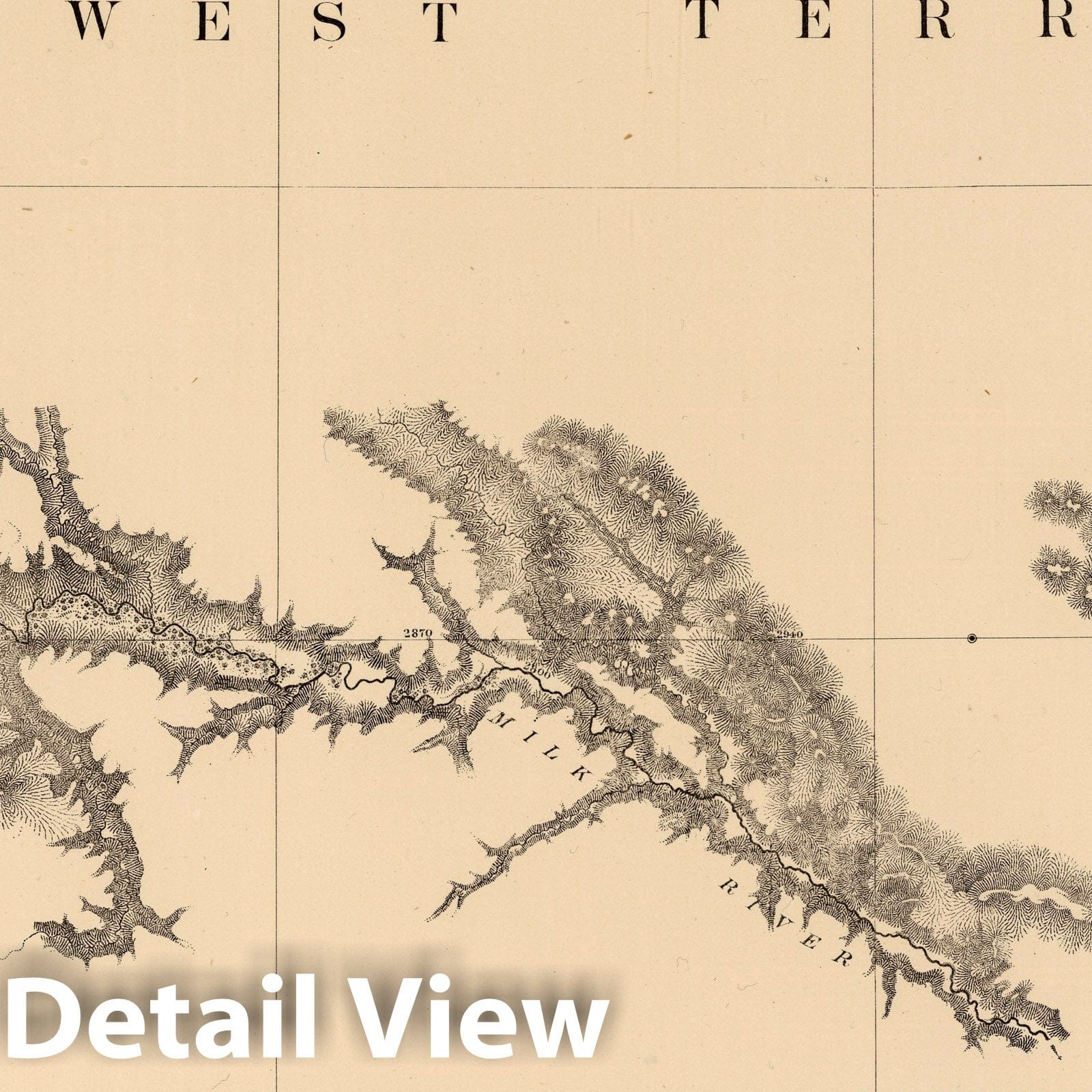 United States Northern Boundary, Lake of the Woods to Rocky Mountains - 1878 Historical Map Print