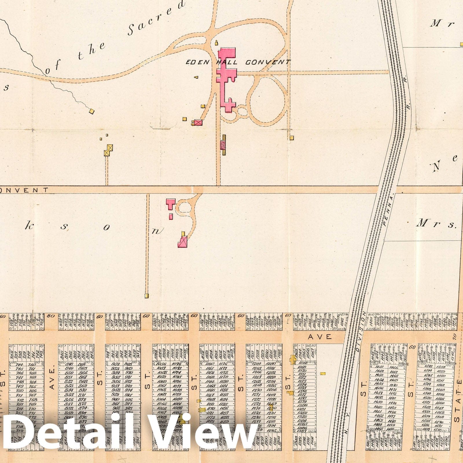 Pleasant Hill, Philadelphia, Pennsylvania - Road Map, 1887