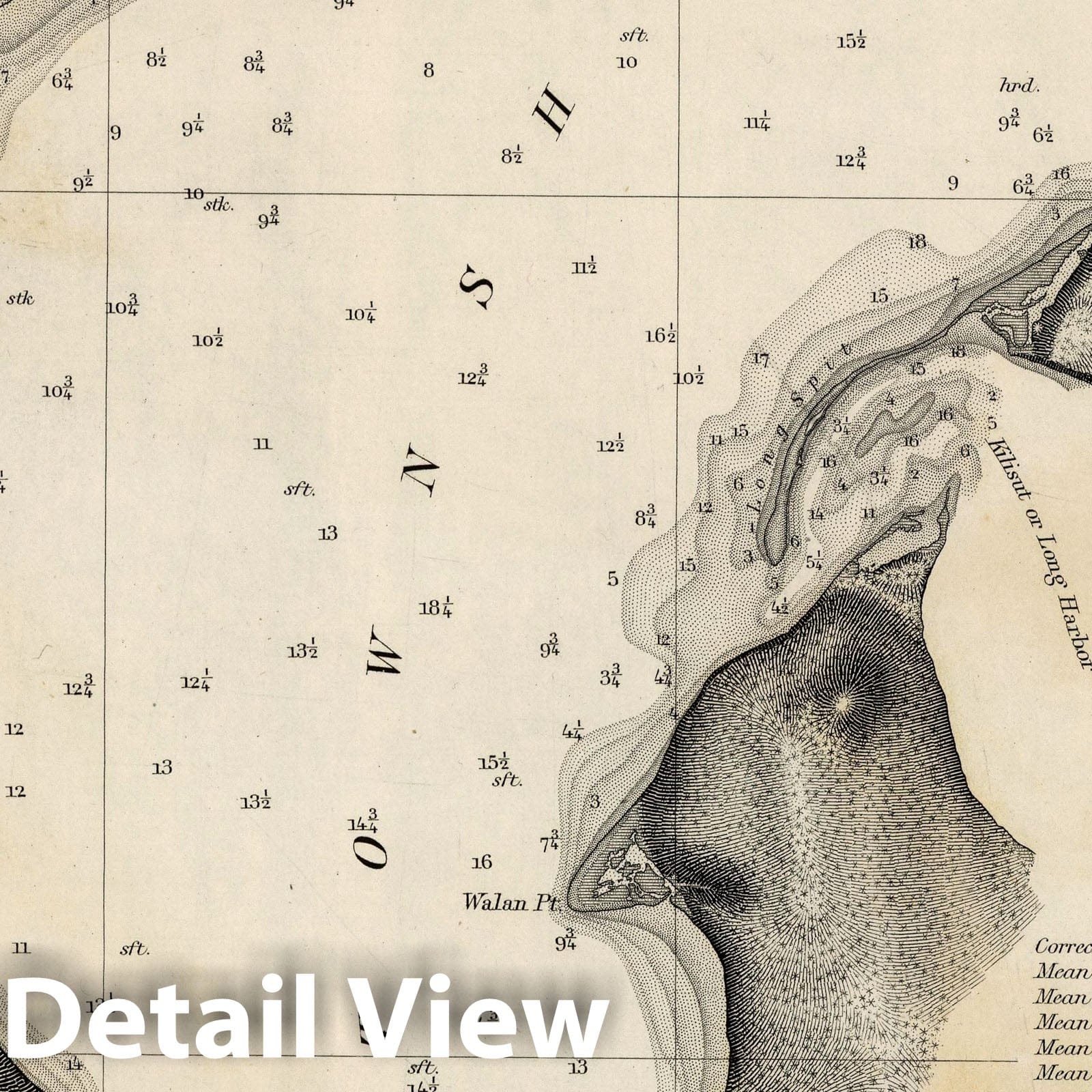 Port Townsend, Washington Nautical Chart 1858 - Historical Map Print