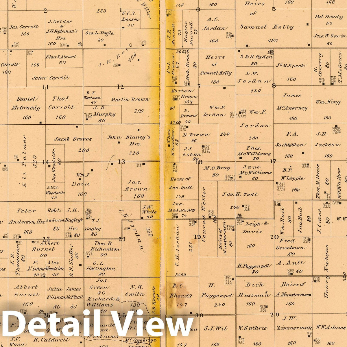 Harvel Township, Montgomery County, Illinois - Property Map, 1874