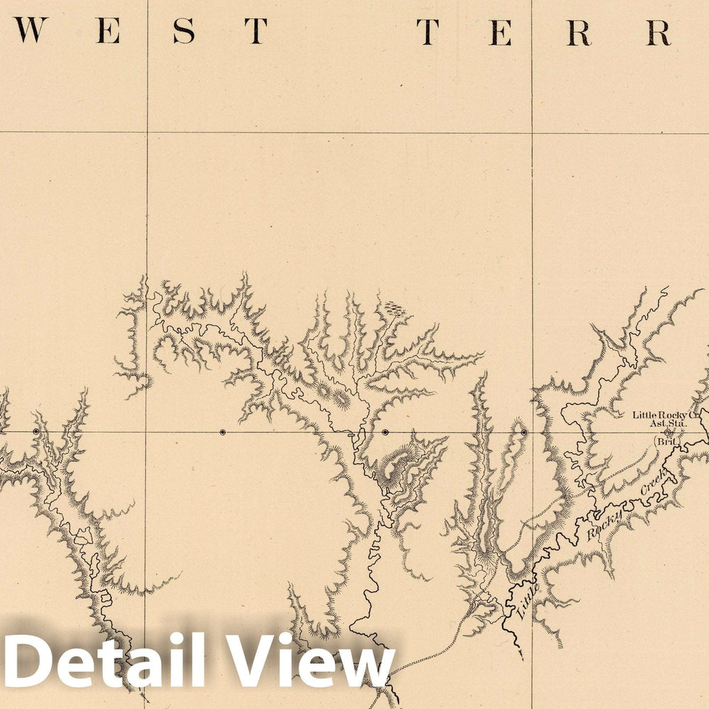 Historic Map : Exploration Book - 1878 Joint Map No. XVI. United States Northern Boundary Commission. (Canadian Border). - Vintage Wall Art