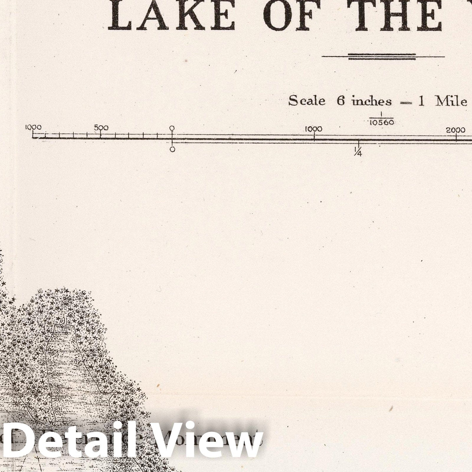 Lake of the Woods, U.S.-Canada Border - Survey Map, 1878