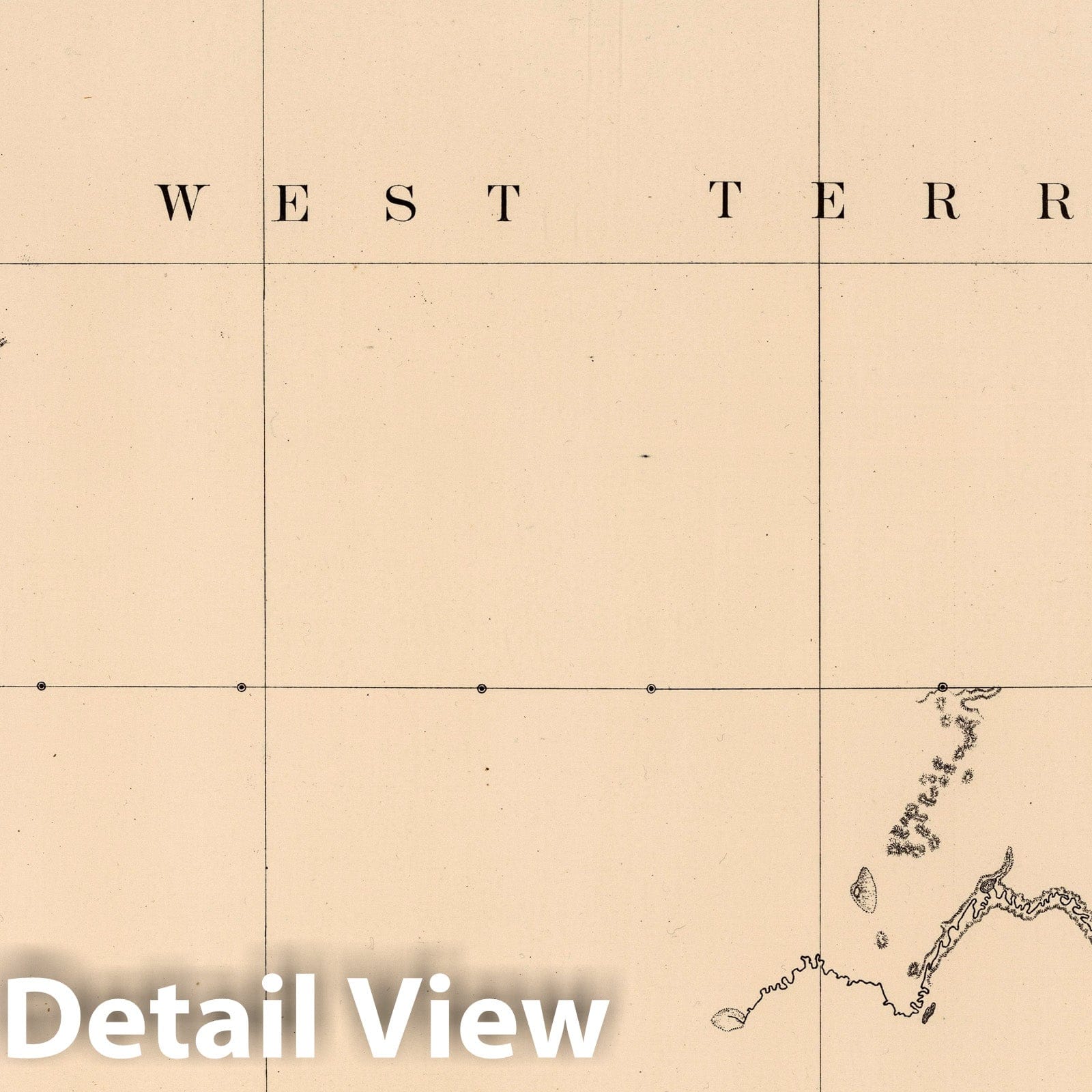 United States Northern Boundary, Lake of the Woods to Rocky Mountains - 1878 Historical Map Print