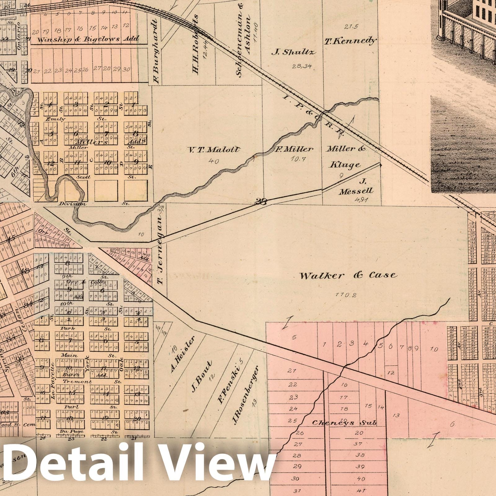 Michigan City, LaPorte County, Indiana - Property Map, 1874