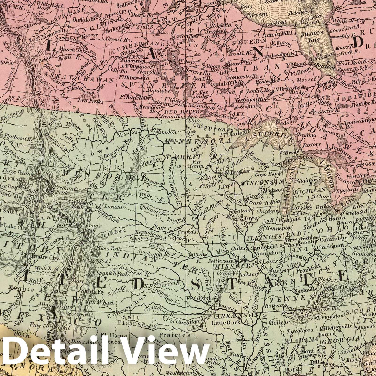 North America - Nautical Chart, 1853 - Historical Map Print