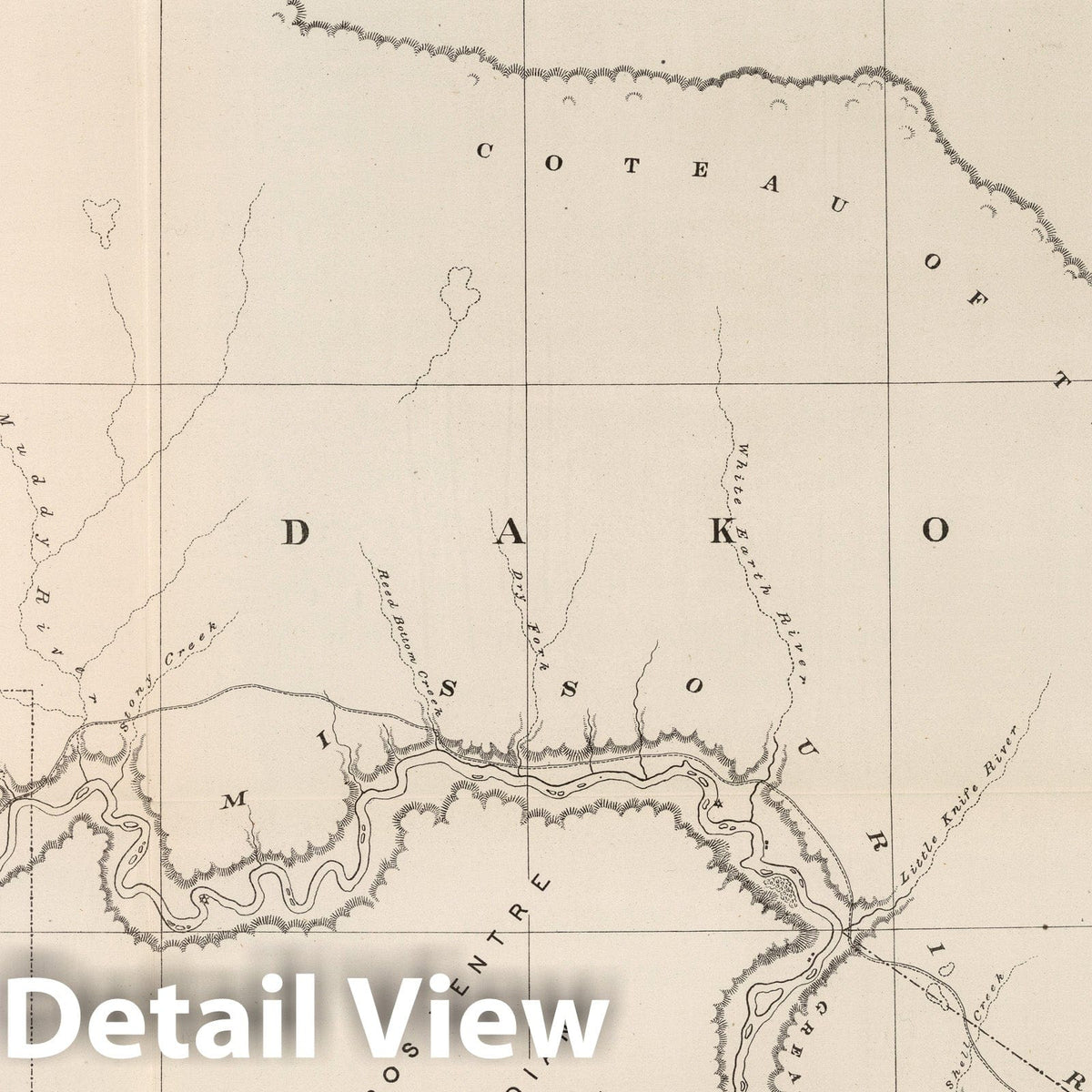 U.S.-Canada Boundary: Mouse River to Fort Buford - Survey Map, 1878