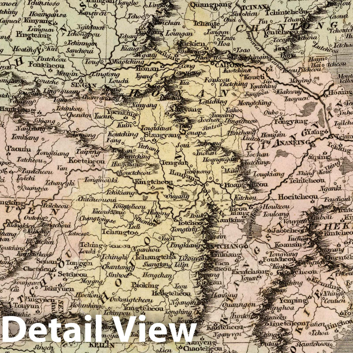 China, 1811 - Historical Map Print from Oddy's New General Atlas