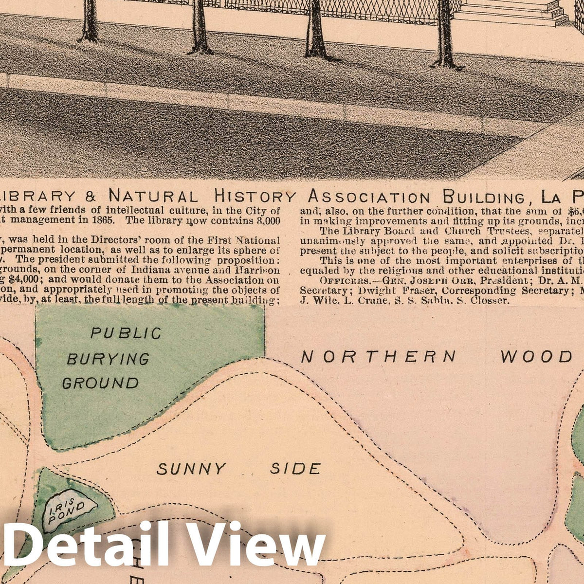 LaPorte County Property Map, 1874 - Historical Atlas Reproduction