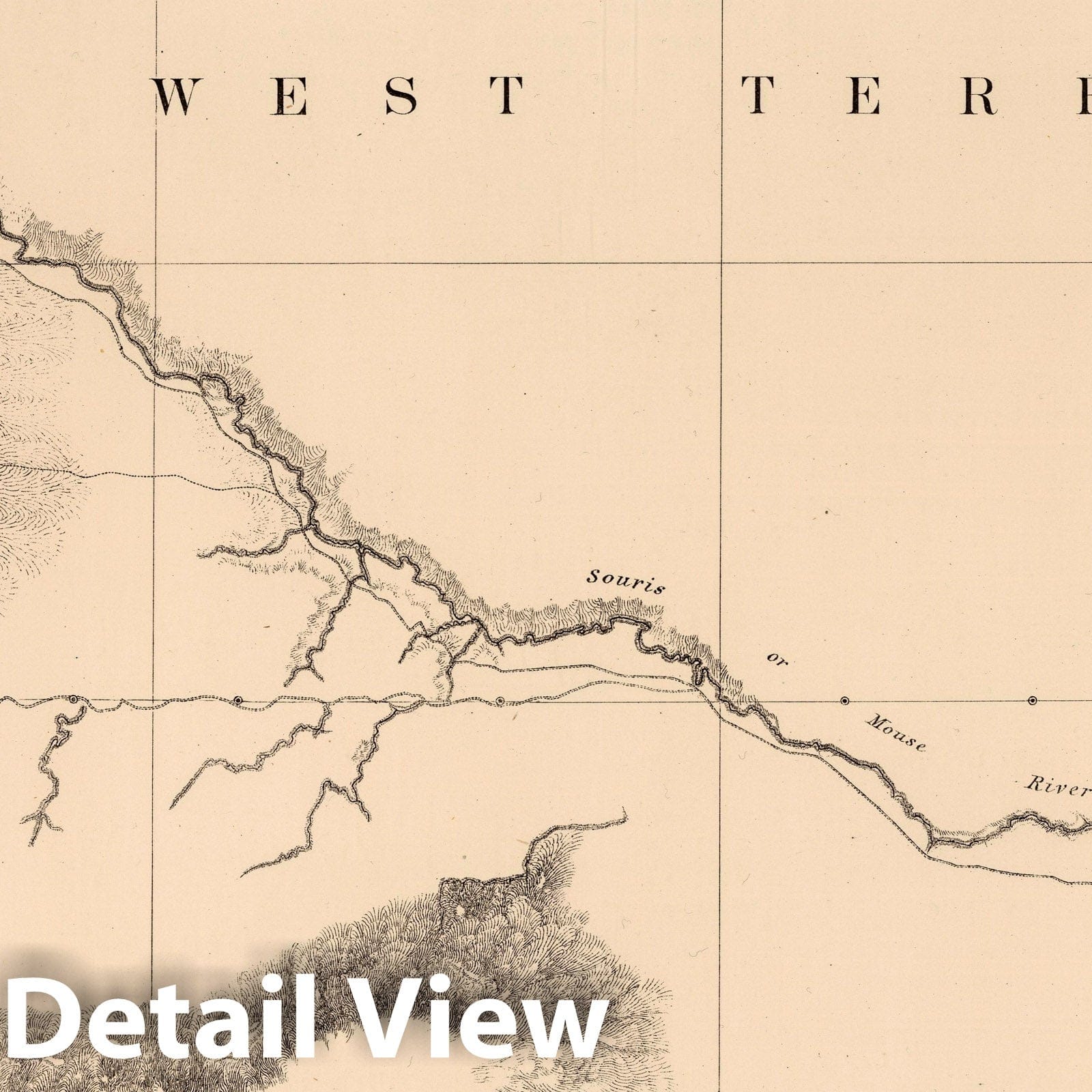 United States Northern Boundary - Lake of the Woods to Rocky Mountains, 1878 Historical Map Print
