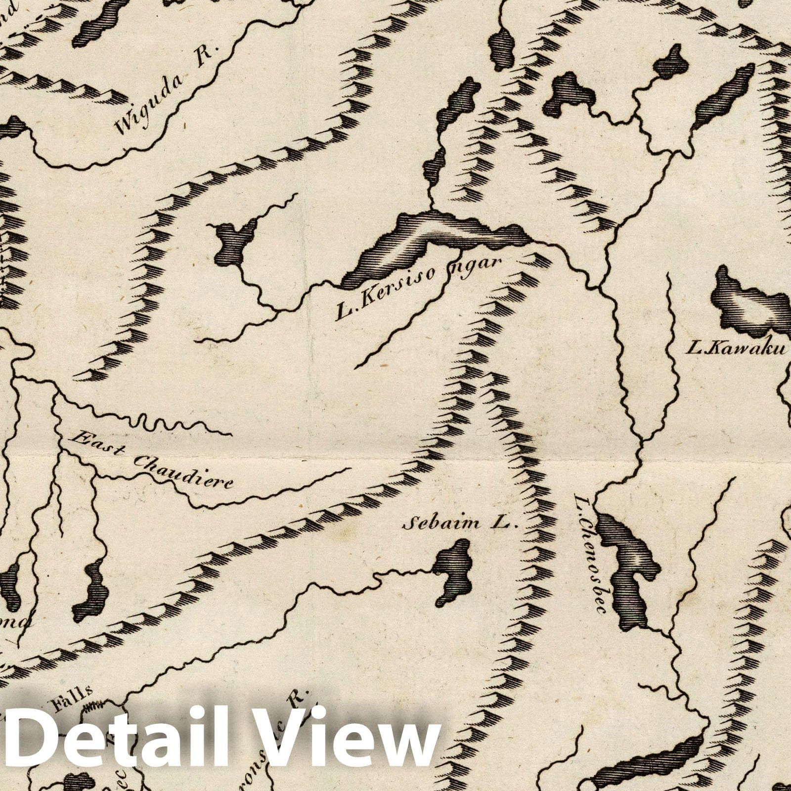 Maine, 1794 - Historical Map Print by Samuel Lewis