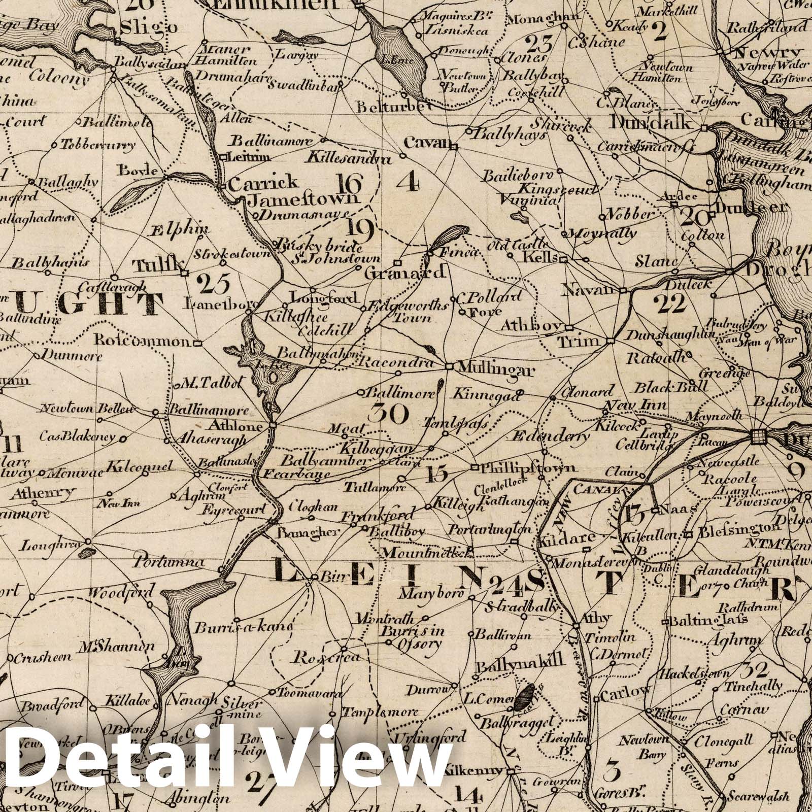 Ireland, 1795 - Historical Map Print