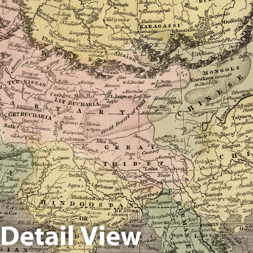 Historic Map : 1811 Asia. v3 - Vintage Wall Art