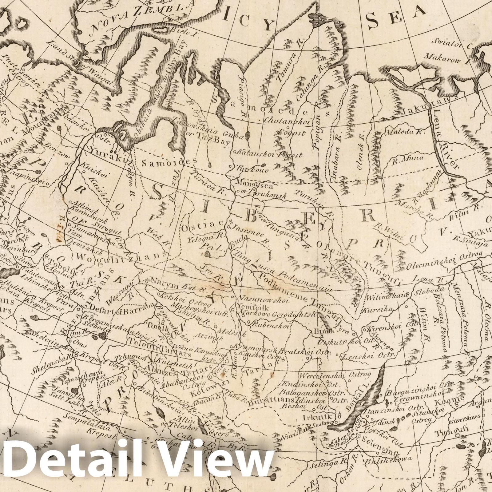 Russian Empire in Europe and Asia, 1795 - Historical Map Print