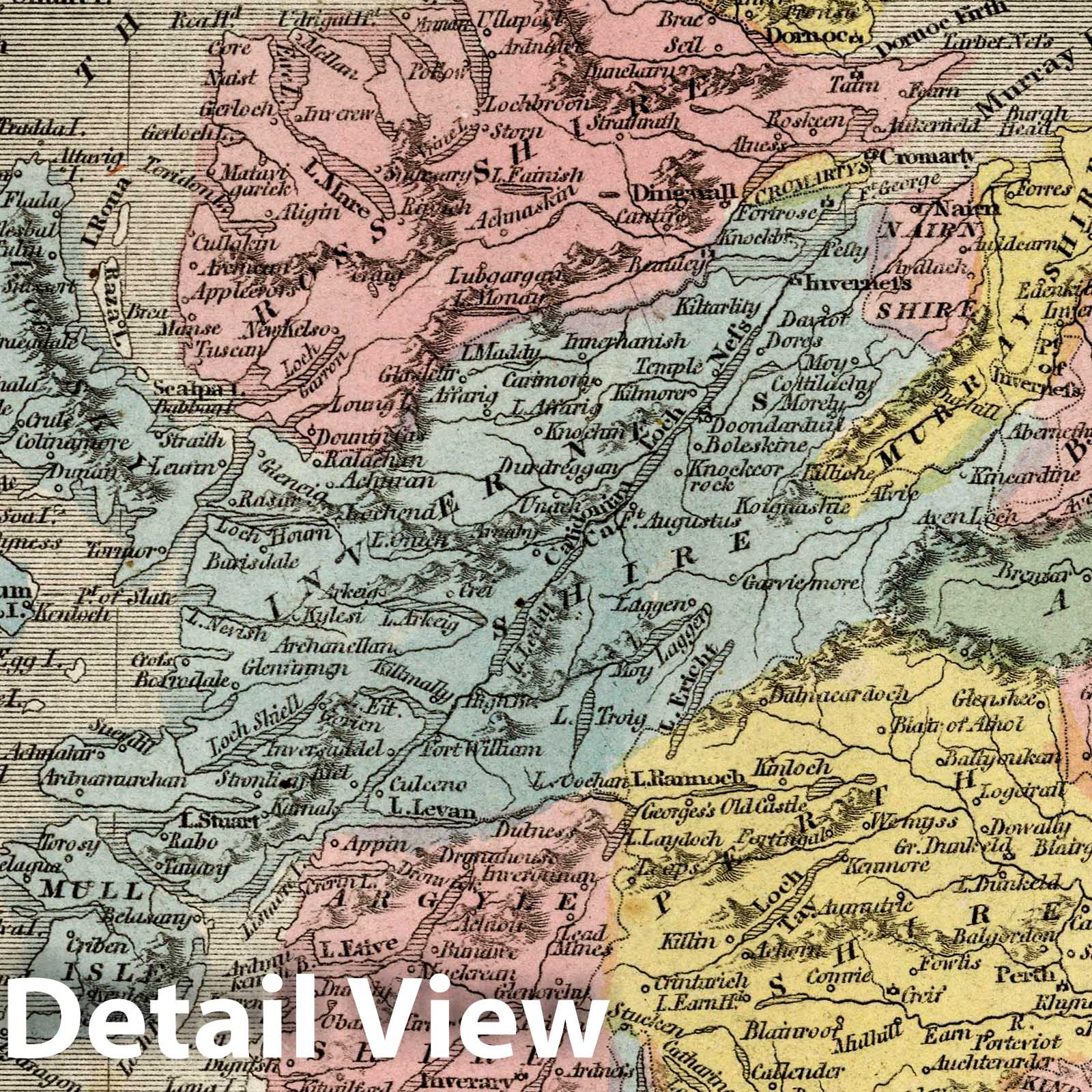 Scotland with Shetland Isles, 1811 - Historical Map Print