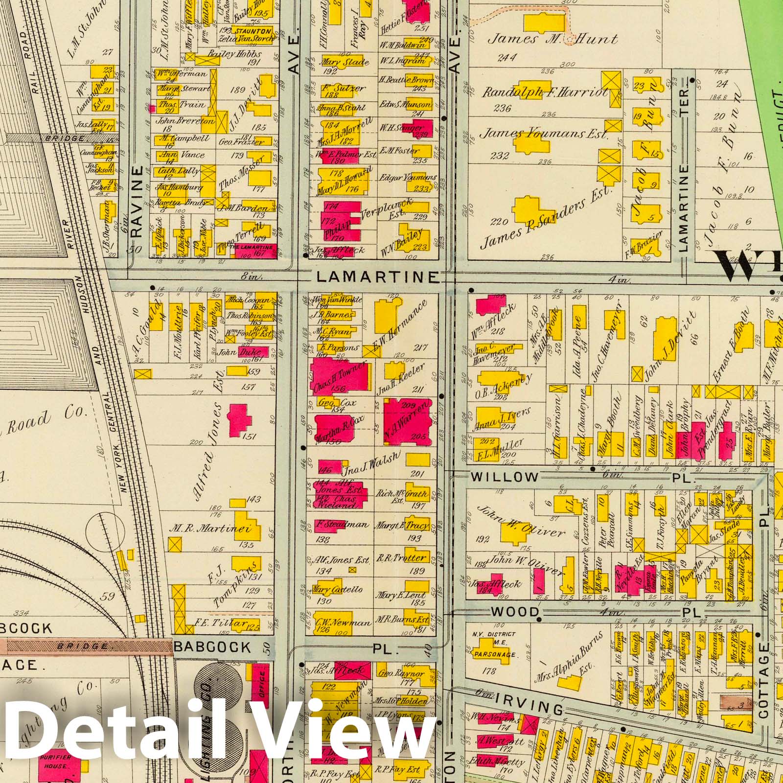 Historic Map : City Atlas - 1907 1. Yonkers. - Vintage Wall Art