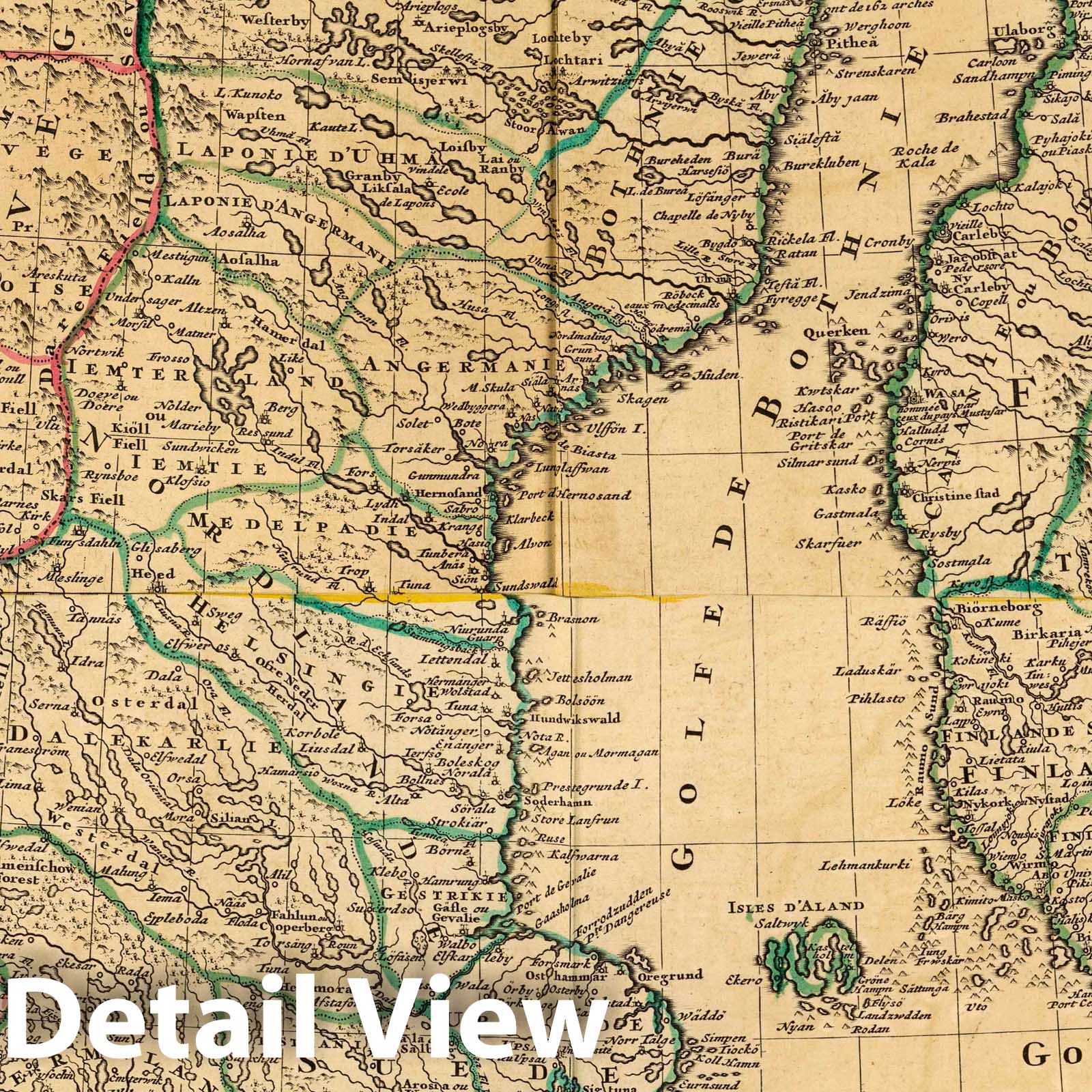 Denmark, Sweden, and Norway 1742 Historical Map Print