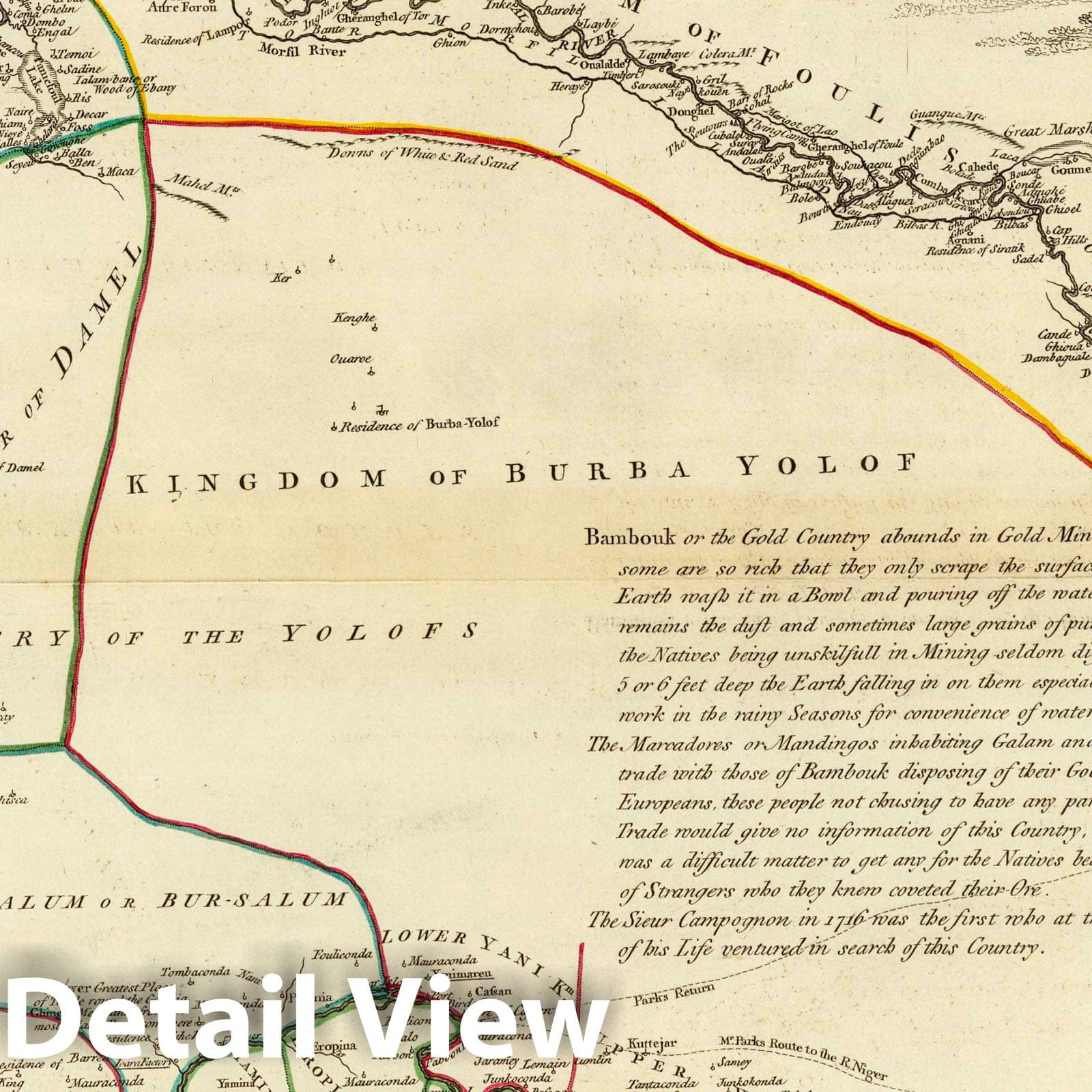Western Coast of Africa, Senegambia - Nautical Chart, 1789 - Historical Map Print