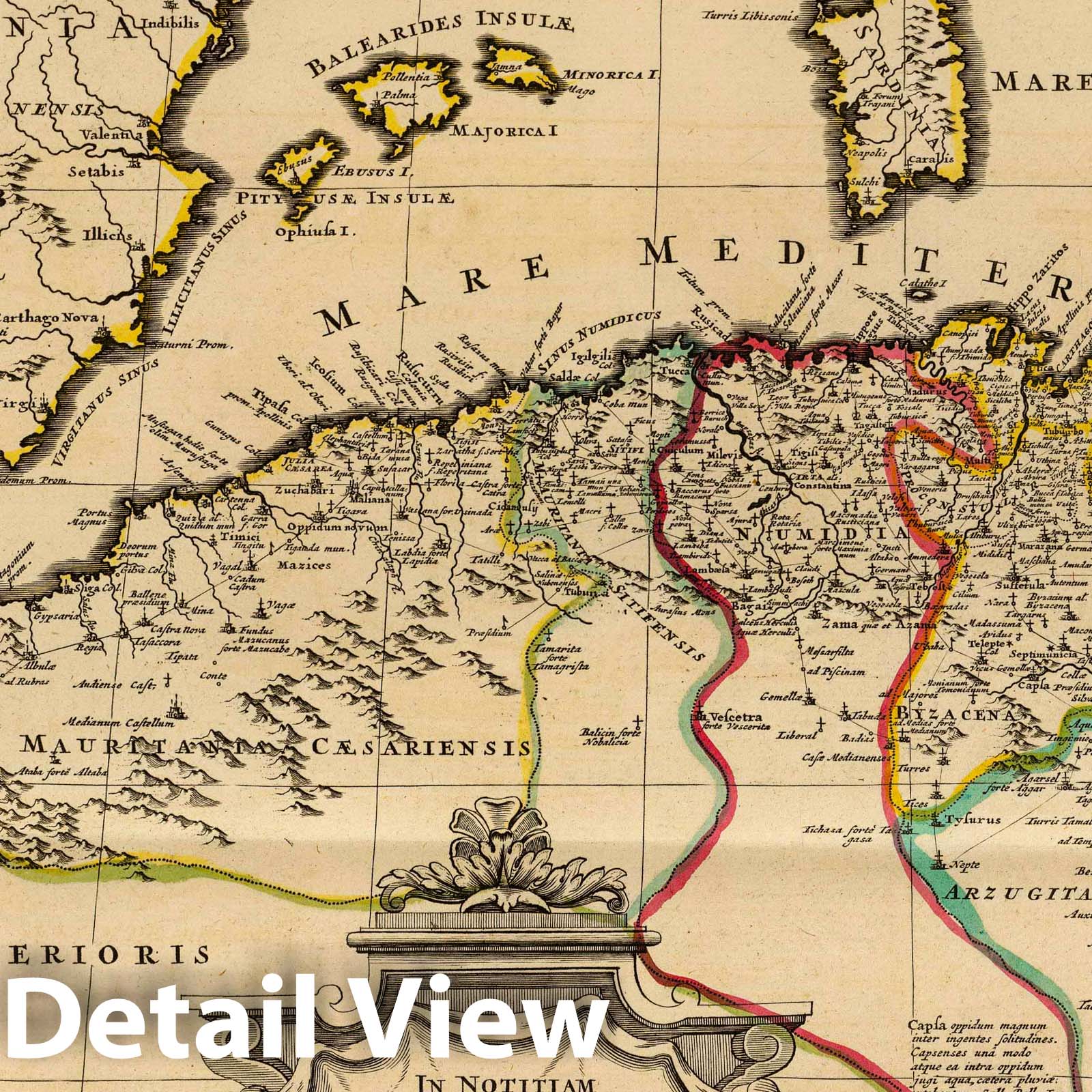North Africa, 1742 - Historical Map Print