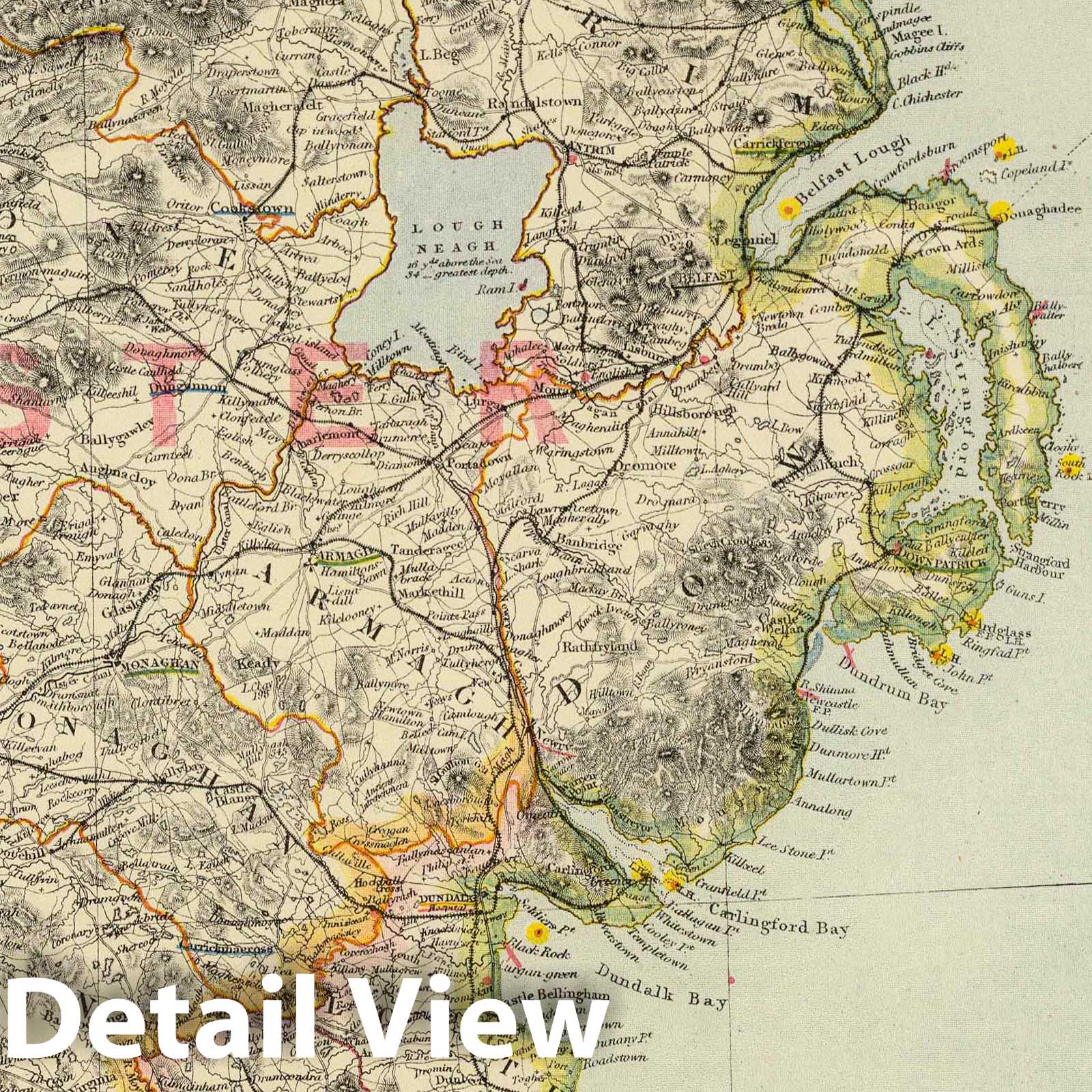 Ireland (Northeast) - Sheet No. 2, 1883 - Historical Map Print