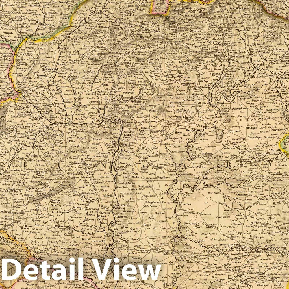 Historic Map : 1832 Austrian Empire. v2 - Vintage Wall Art