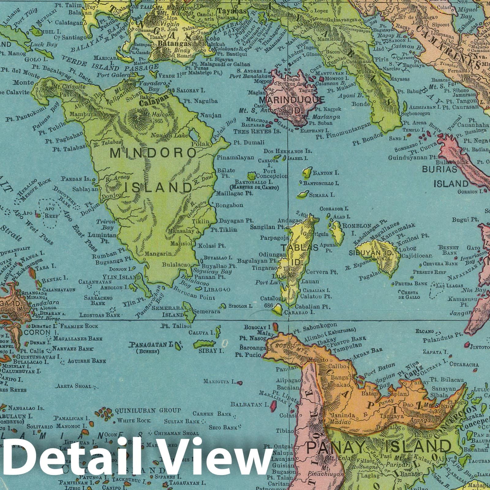 Philippine Islands - Railroad Map, 1903 - Historical Map Print