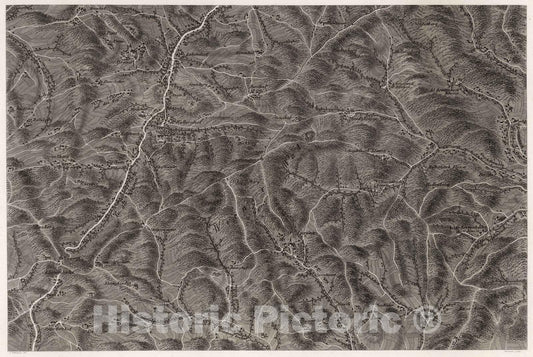 Historic Map : Austria, 1837 XXIX Section. Umgebung von Brand V.O.W.W. und von St. Corona V.U.W.W. J. Hollnsteiner del. Neumeier sculp. , Vintage Wall Art