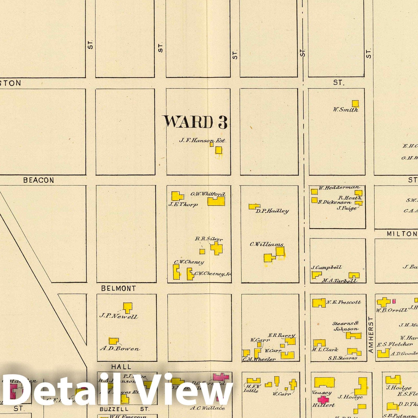 Manchester, New Hampshire - Railroad Map, 1892 - Historical City Plan Print