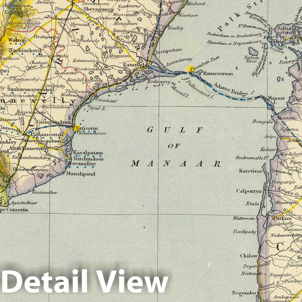 Historic Map : 1883 India 1. - Vintage Wall Art