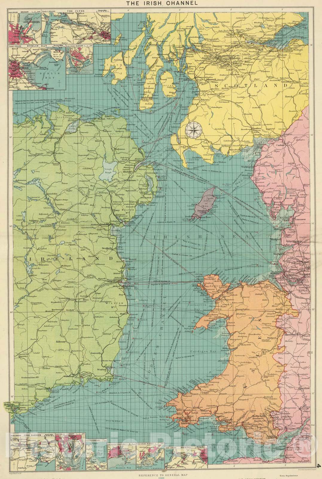 Historic Map : 1922 Irish Channel. - Vintage Wall Art