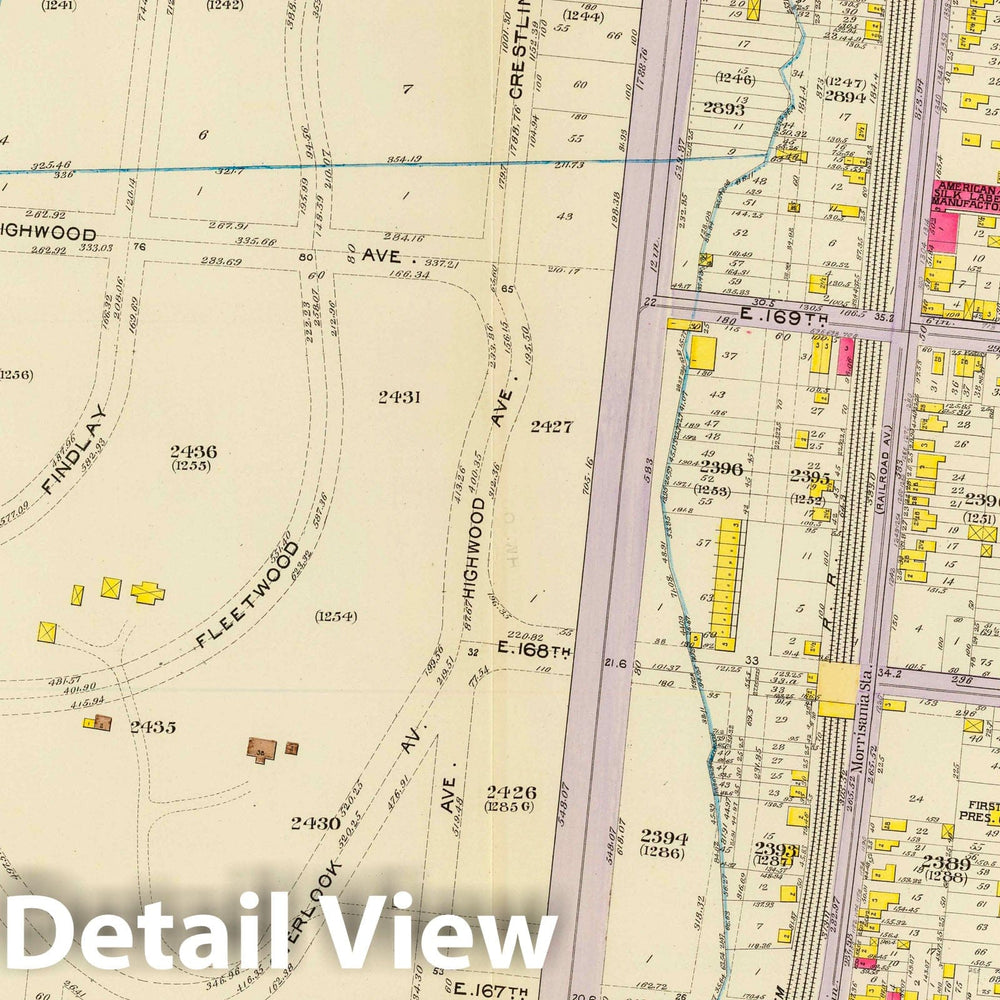 Historic Map : City Atlas - 1893 11, Ward 23. - Vintage Wall Art