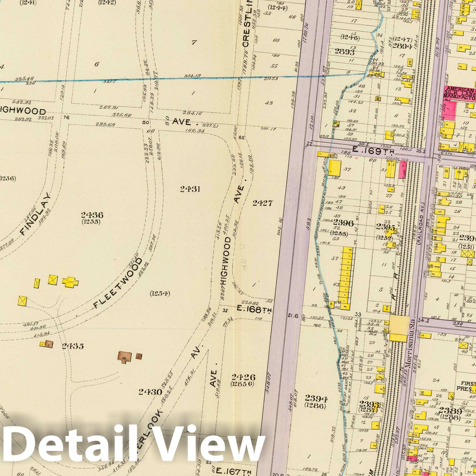 Bronx, New York - Plate No. 11, 1893 - Historical Map Print