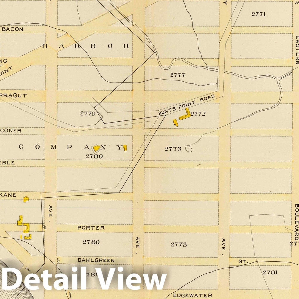 Historic Map : City Atlas - 1893 18, Ward 23. - Vintage Wall Art