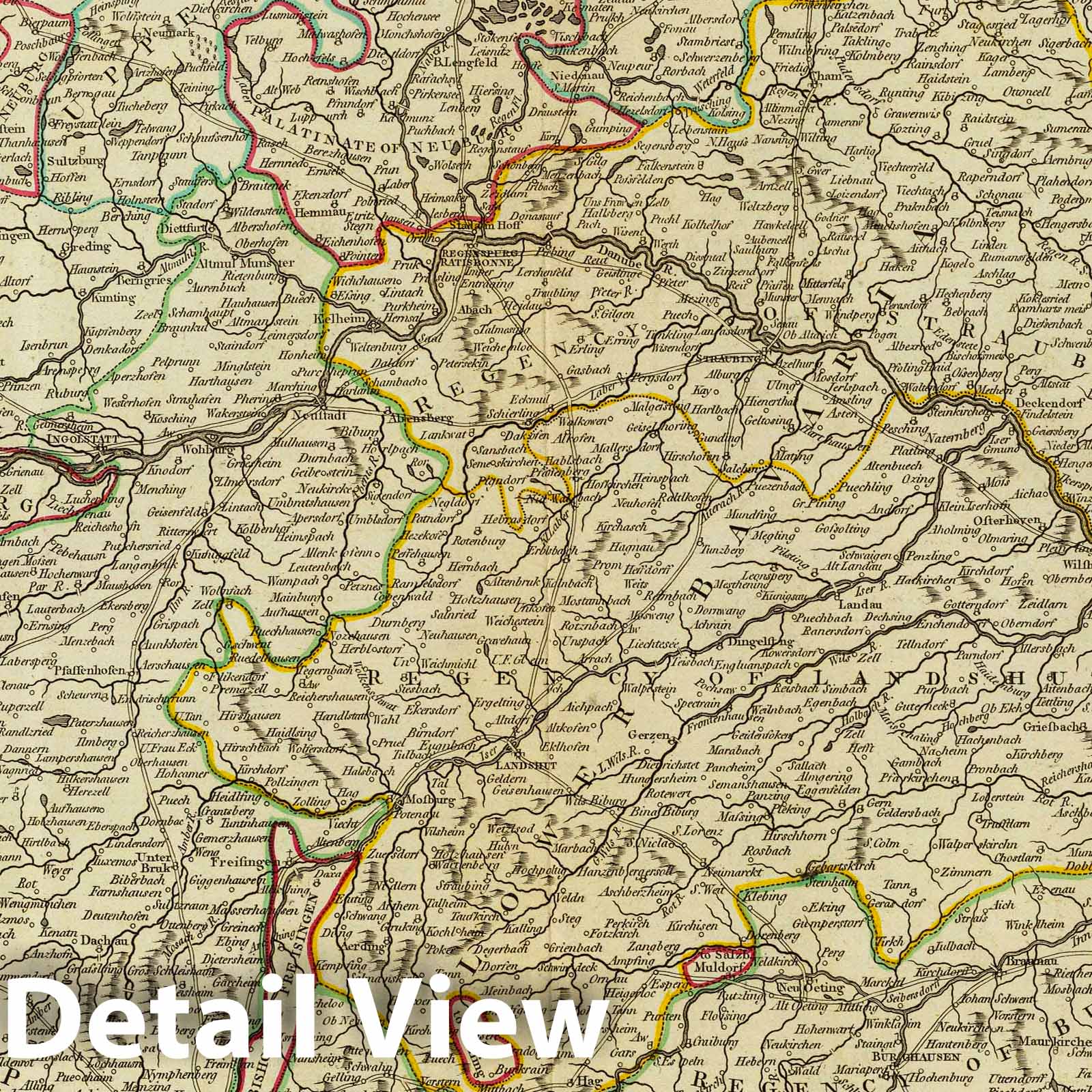Bavaria 1794 - Hand-Colored Historical Map Print