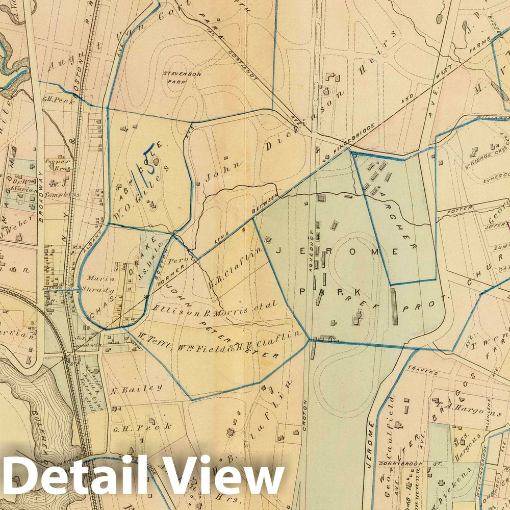 Historic Map : City Atlas - 1879 39. Ward 24. - Vintage Wall Art
