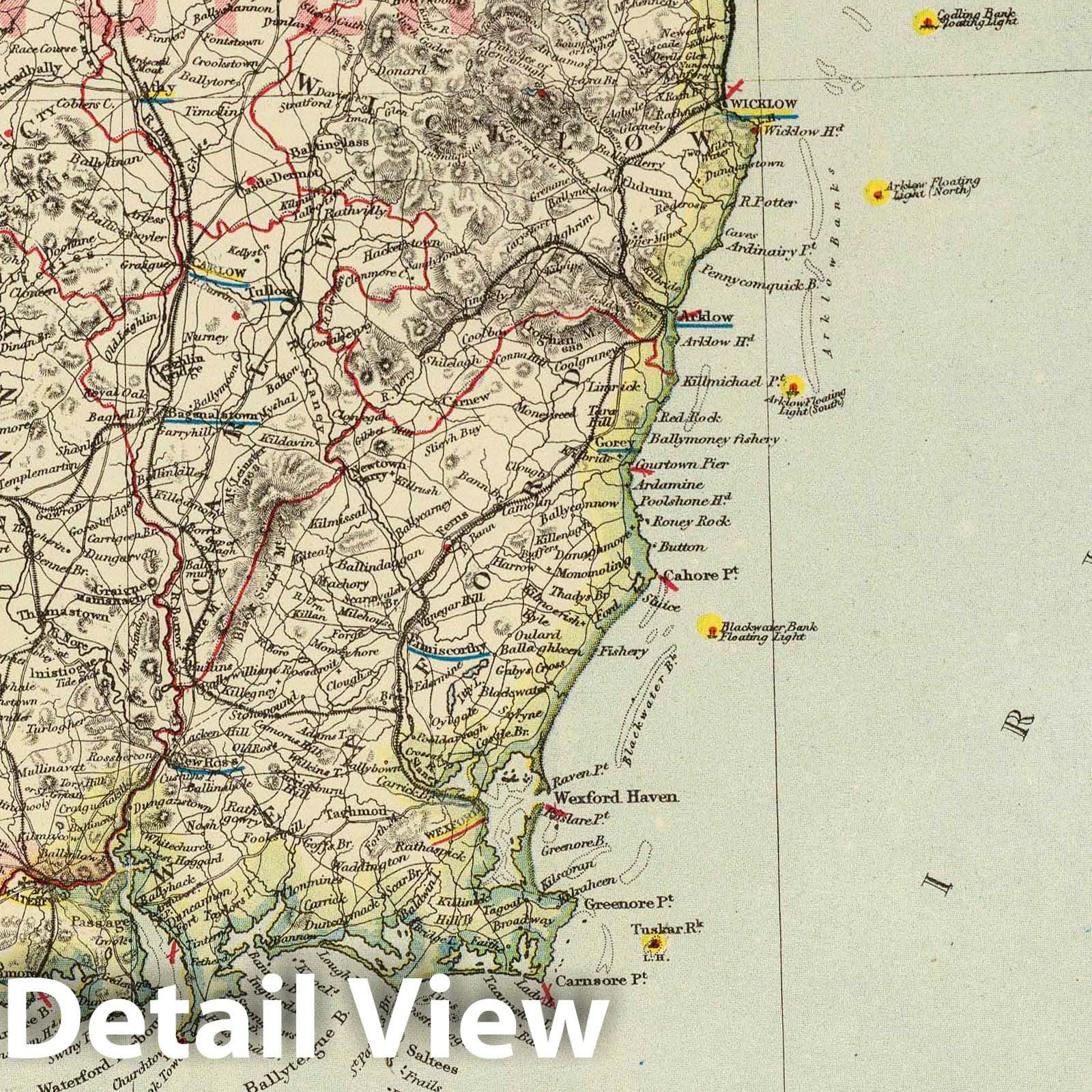 Ireland (Southeast) - Sheet No. 4, 1883 - Historical Map Print